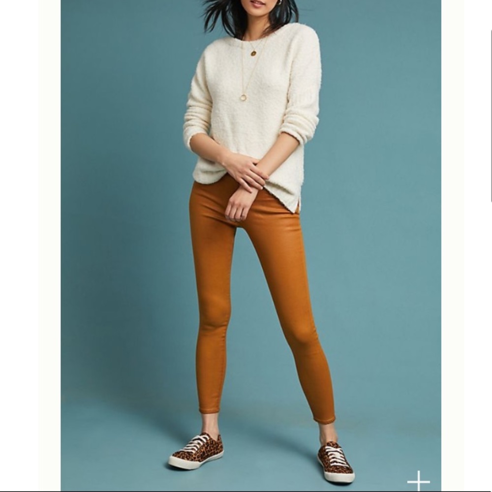 NWT AG Low-Rise Faux Leather Leggings Sz. 27